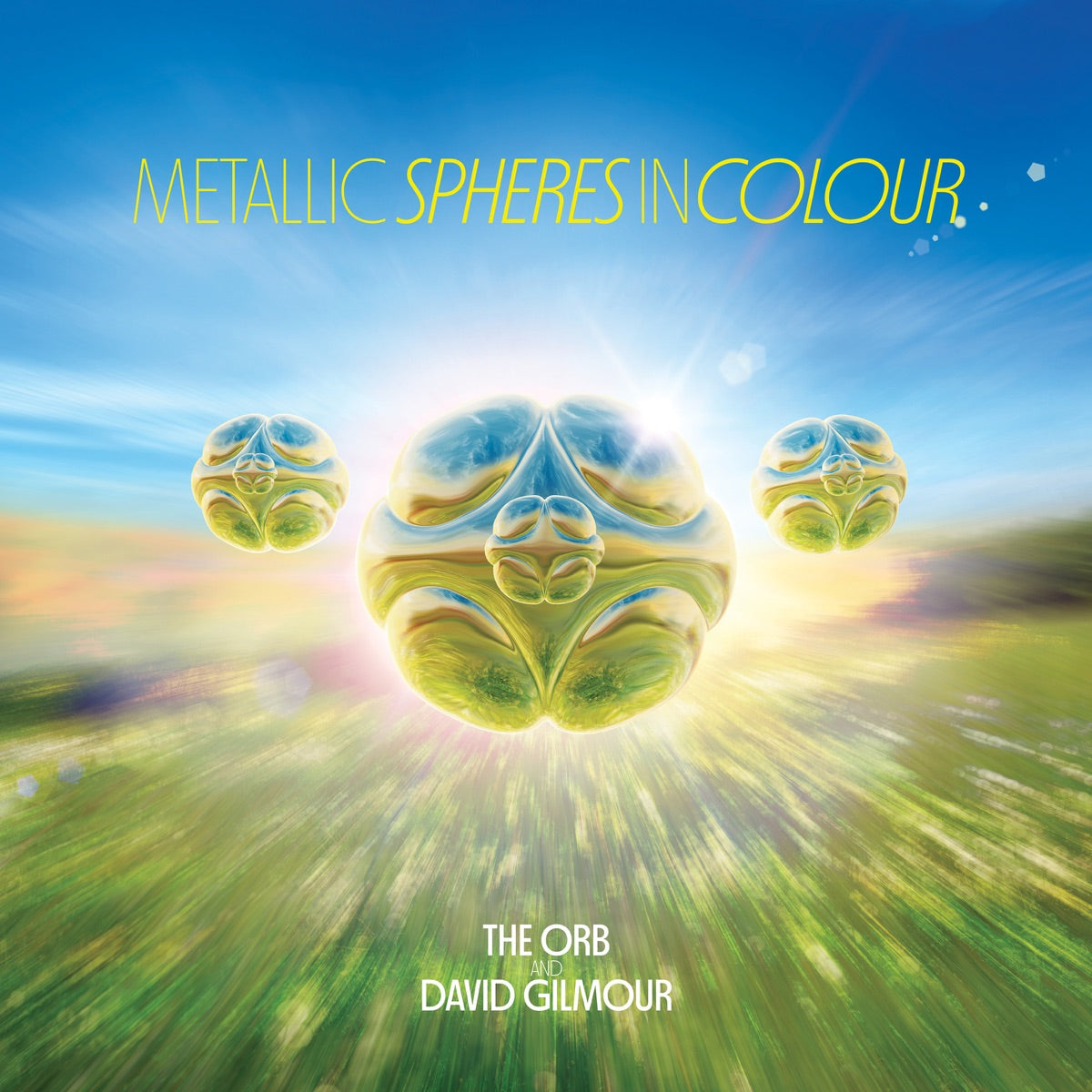 The Orb & David Gilmour — Metallic Spheres In Colour, vinyl LP album cover