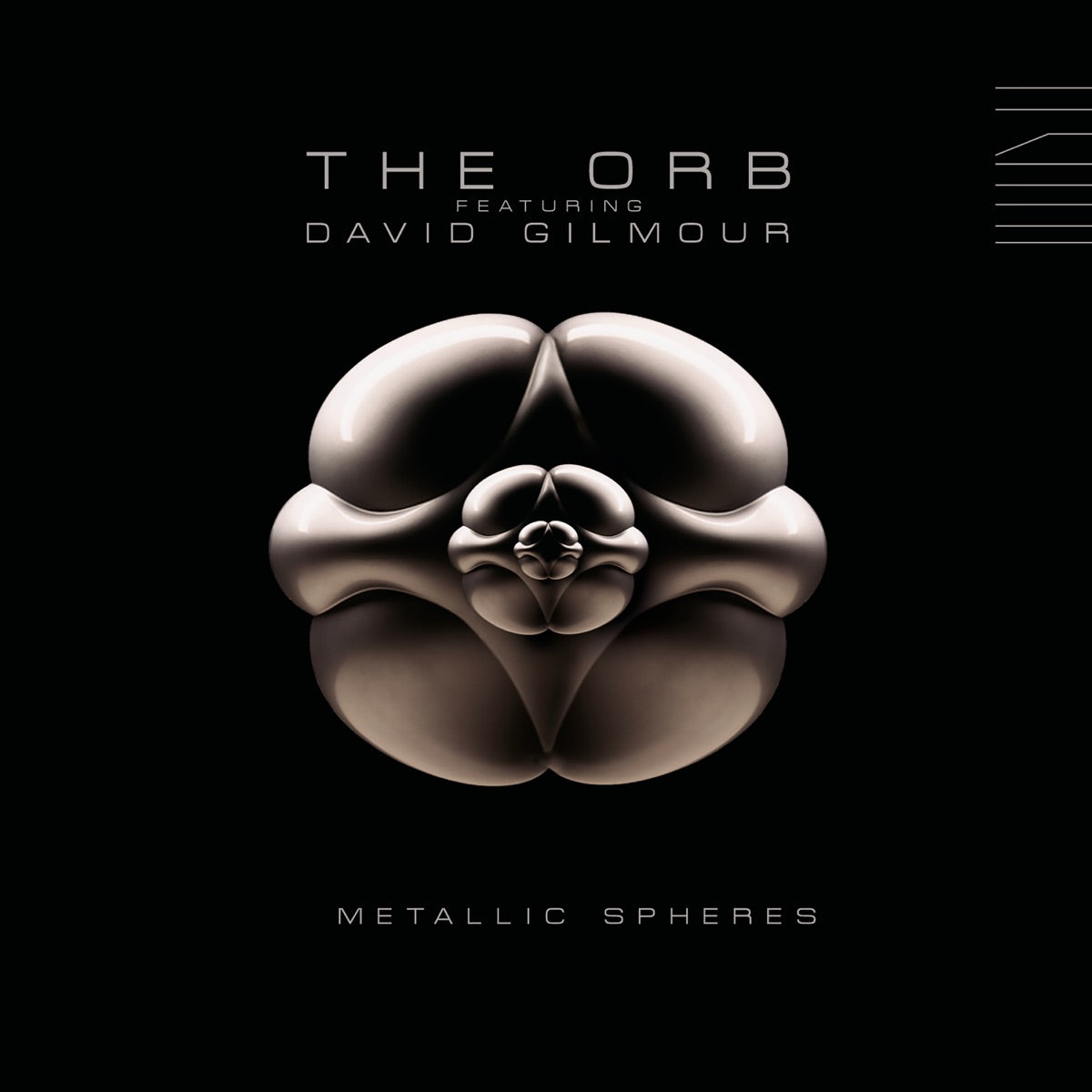 The Orb & David Gilmour — Metallic Spheres, vinyl LP album cover