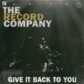 The Record Company — Give It Back to You, vinyl LP album cover