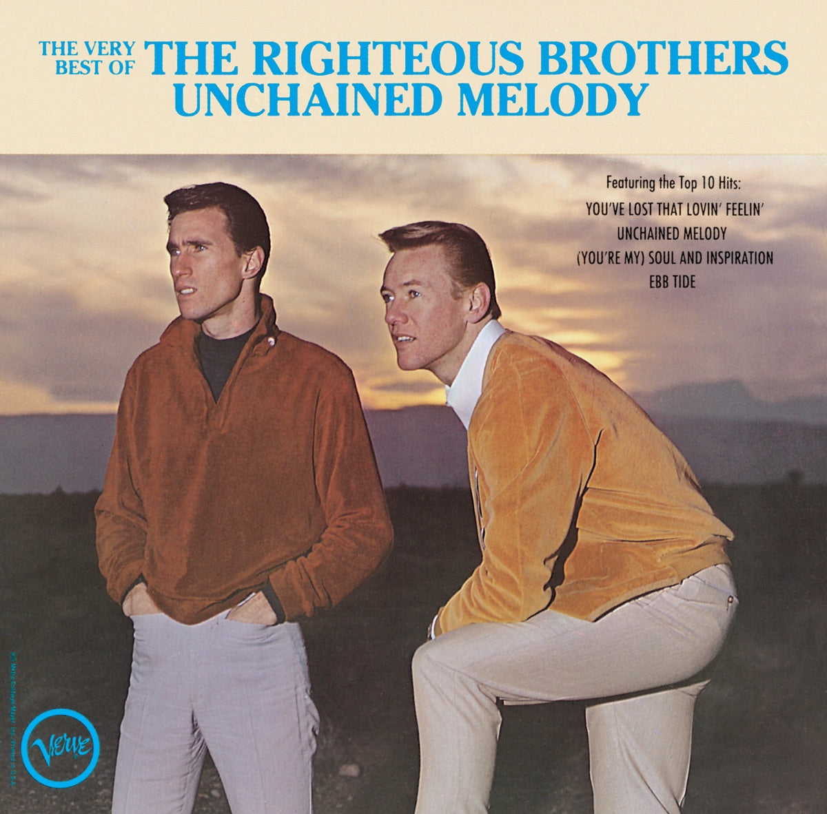 The Righteous Brothers — The Very Best of the Righteous Brothers - Unchained Melody, vinyl LP album cover