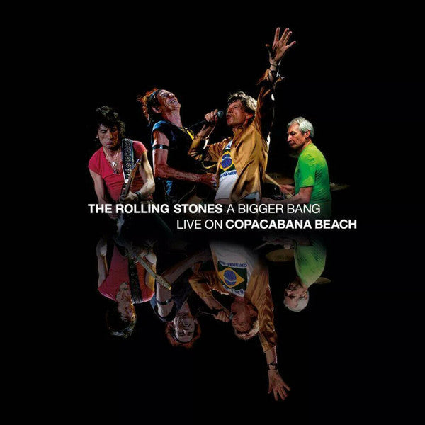 The Rolling Stones — A Bigger Bang - Live On Copacabana Beach, vinyl LP album cover