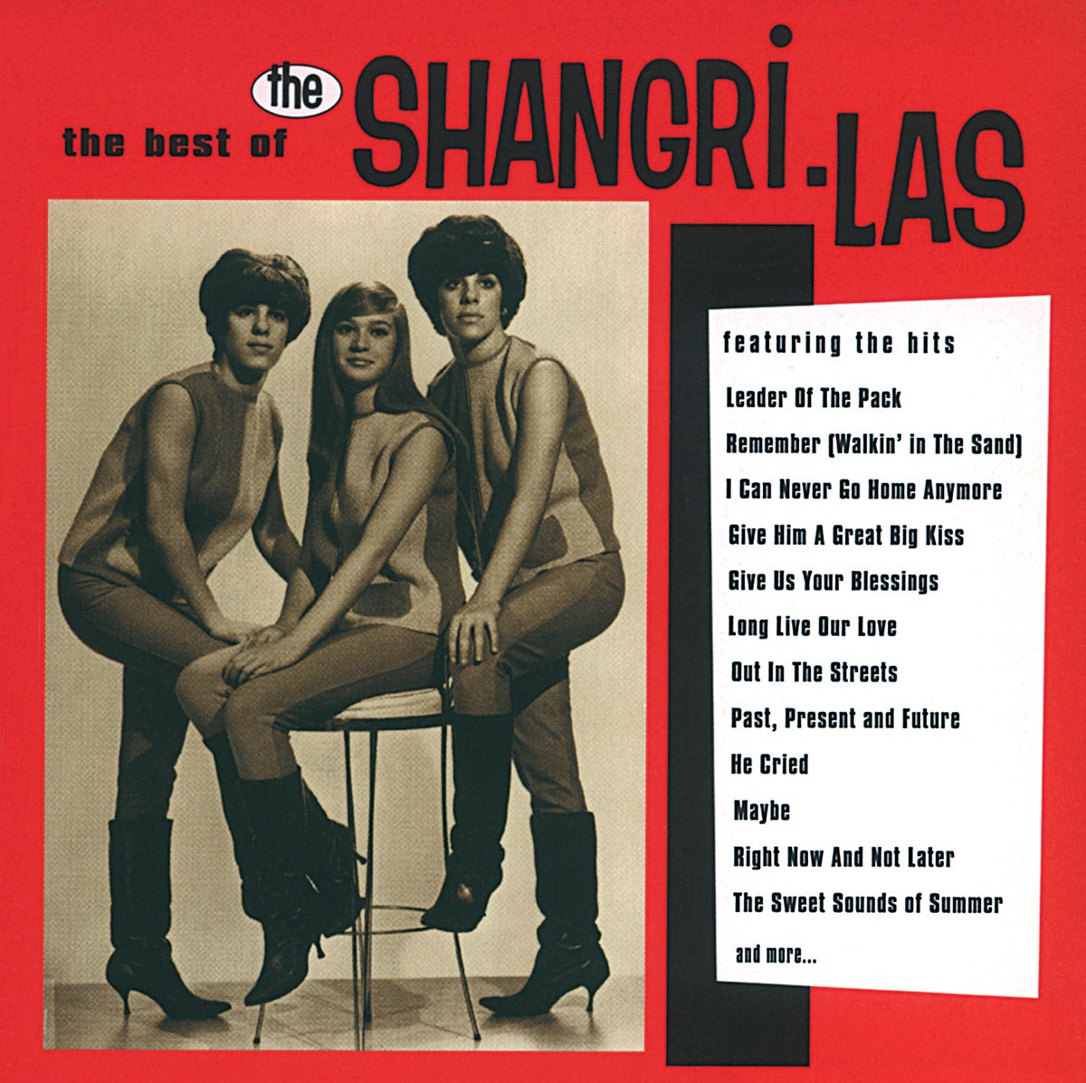 The Shangri-Las — The Best of the Shangri-las, 7-inch vinyl single album cover