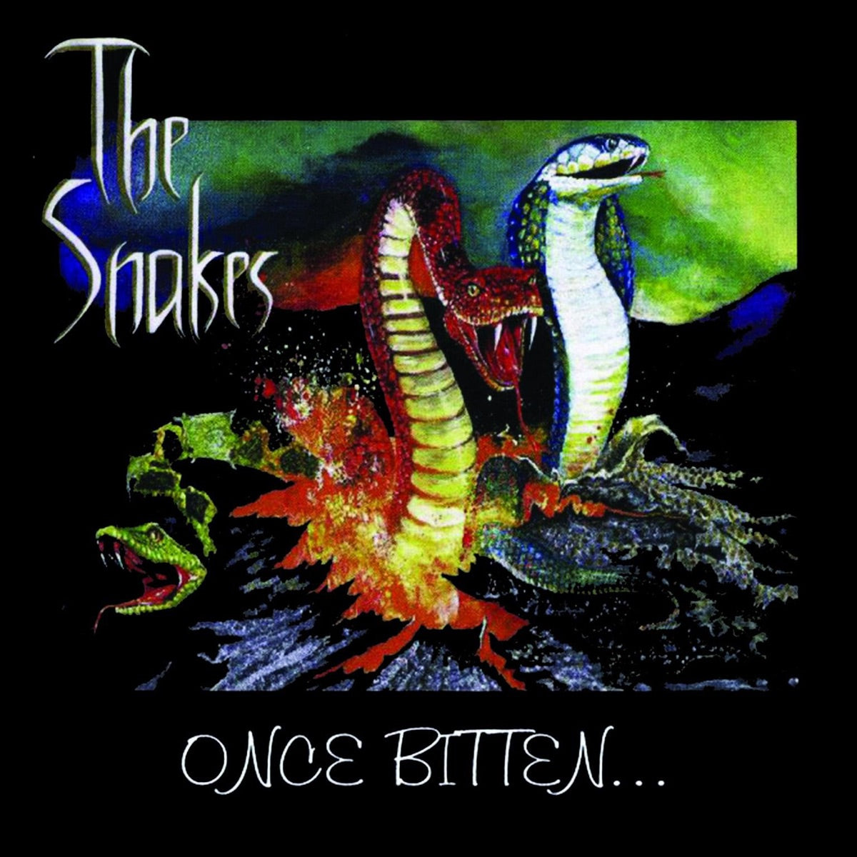 The Snakes — Once Bitten..., vinyl LP album cover