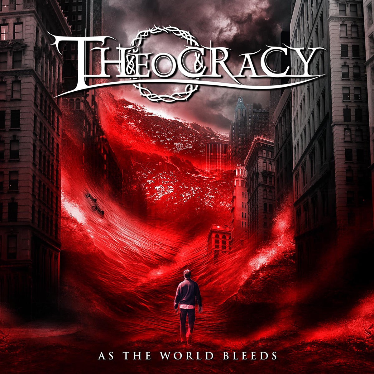 Theocracy — As the World Bleeds, vinyl LP album cover