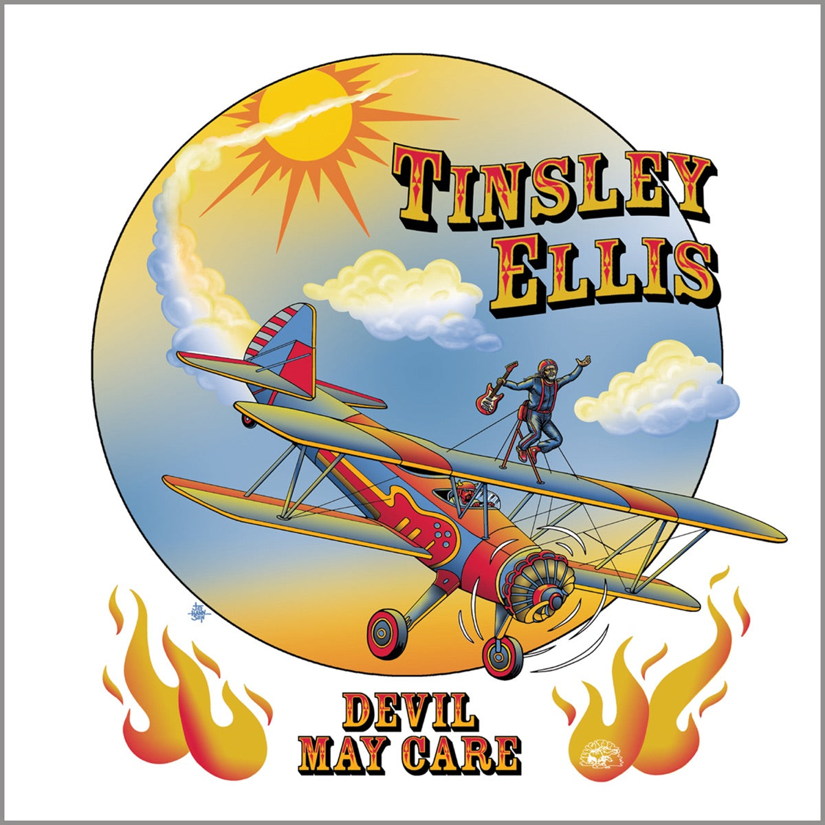 Tinsley Ellis — Devil May Care, vinyl LP album cover