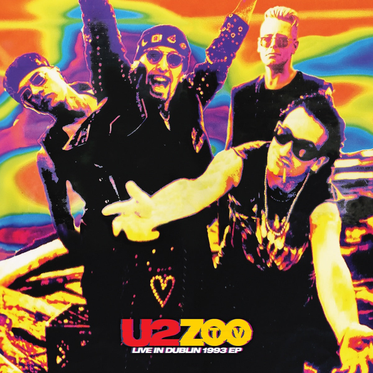 U2 — ZOO TV (Live in Dublin, 1993) - EP, vinyl LP album cover
