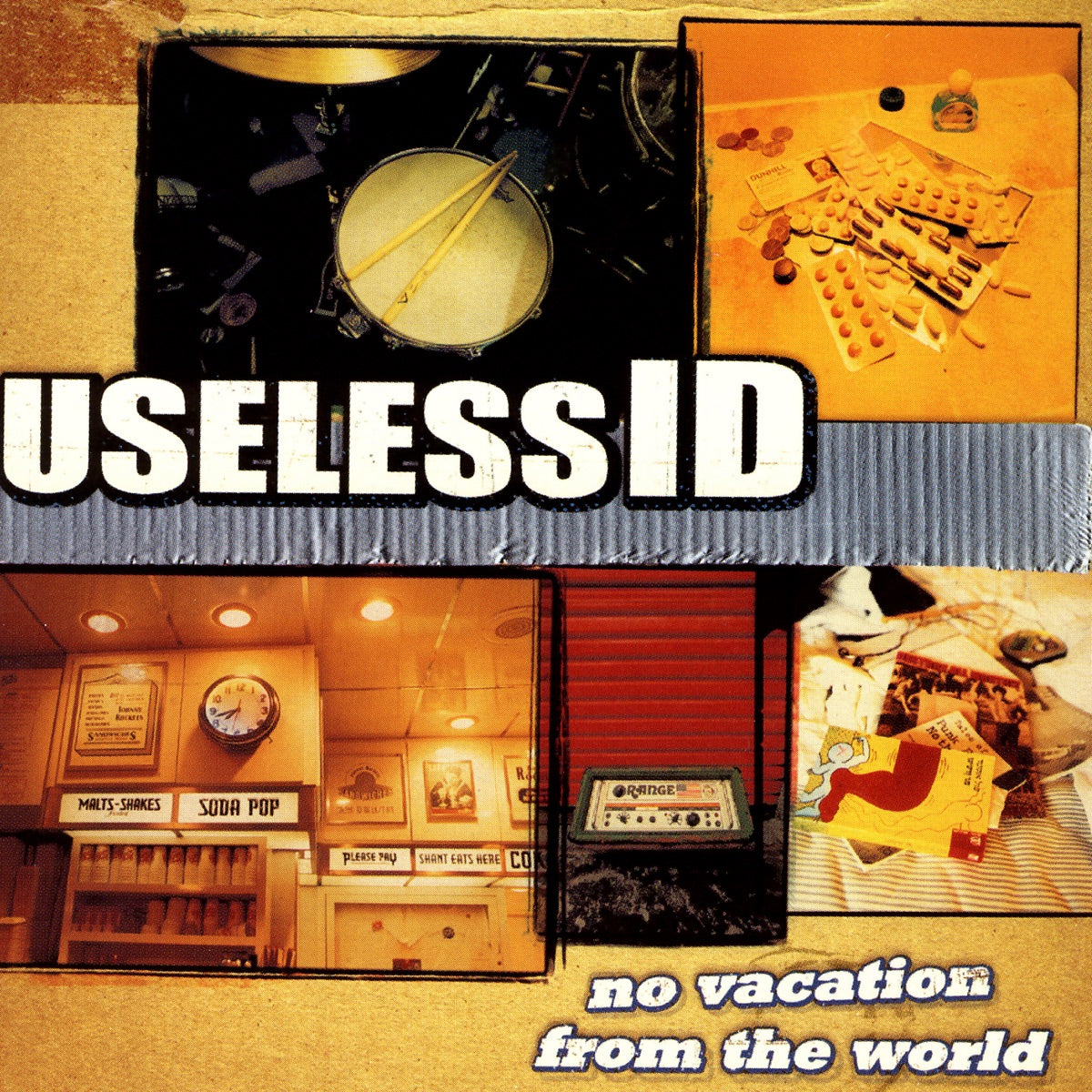 Useless ID — No Vacation from the World, vinyl LP album cover