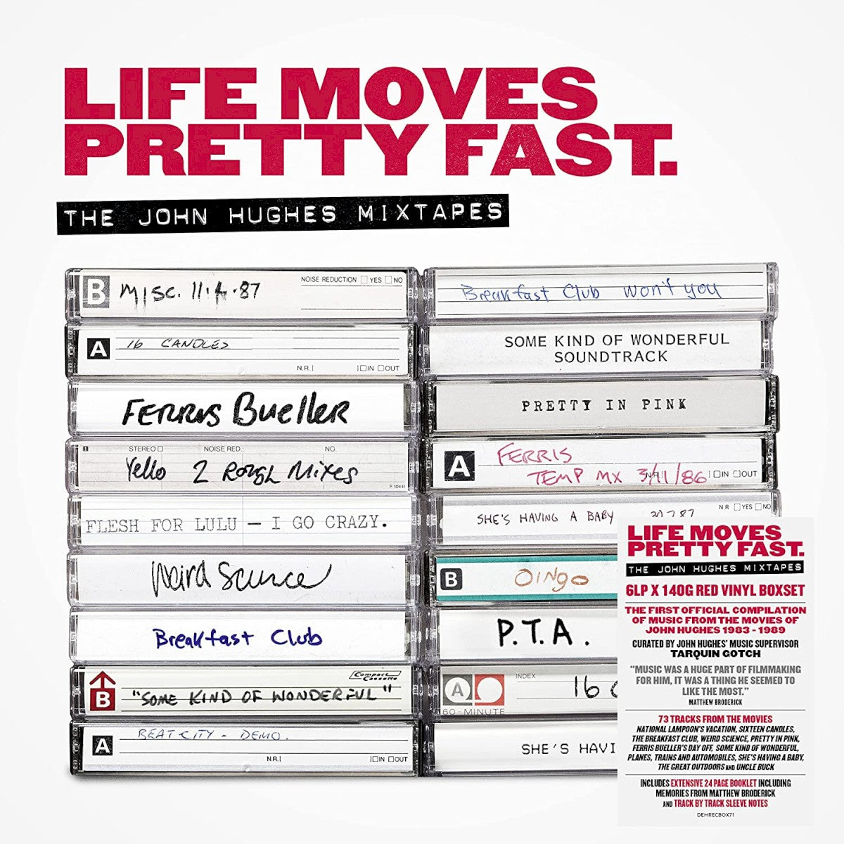 Various Artists — Life Moves Pretty Fast: The John Hughes Mixtapes, vinyl LP album cover
