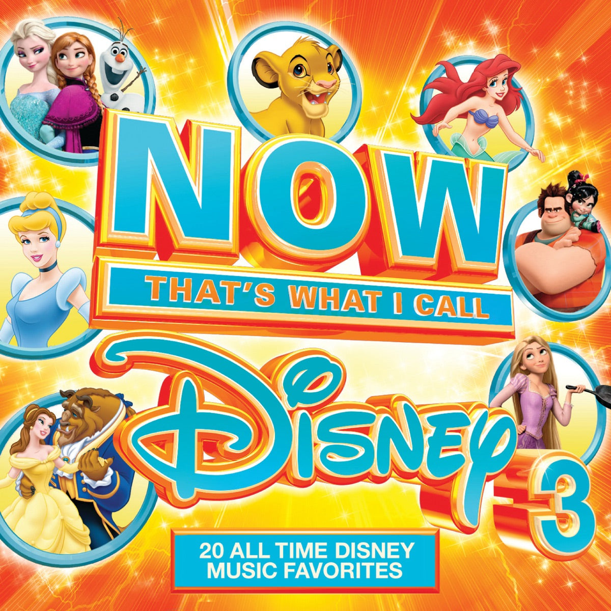 Various Artists — NOW That's What I Call Disney 3, vinyl LP album cover