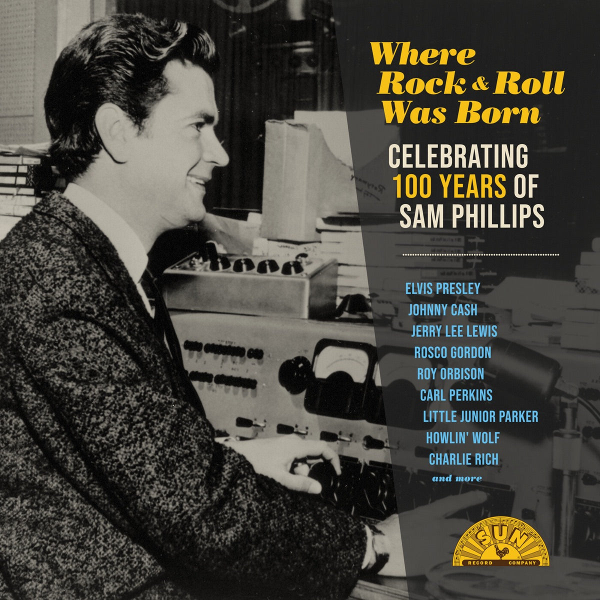 Various Artists — Where Rock 'n' Roll Was Born: Celebrating 100 Years of Sam Phillips (Remastered), vinyl LP album cover