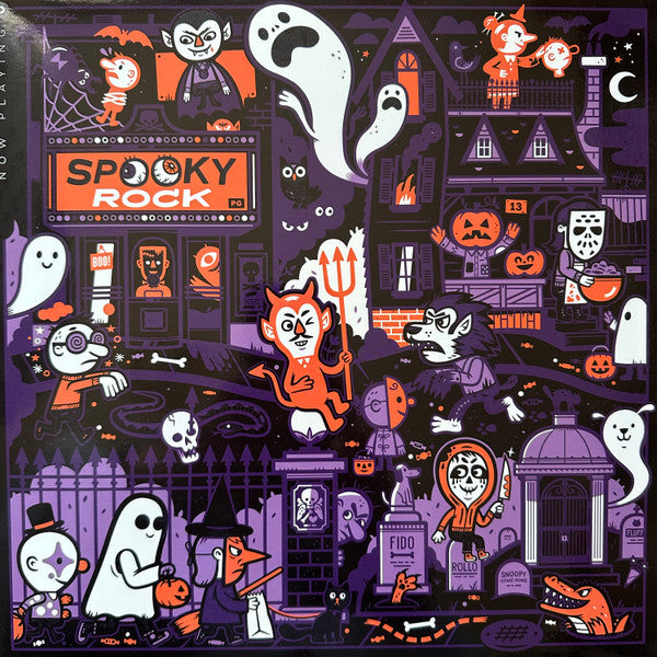 Various — Now Playing: Spooky Rock, vinyl LP album cover
