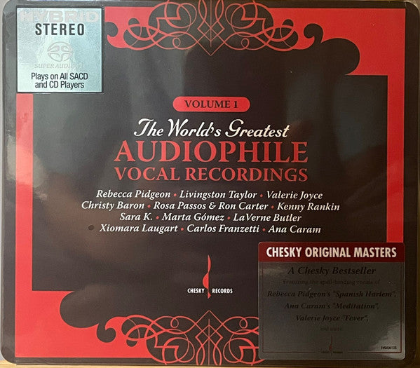 Various — The World's Greatest Audiophile Vocal Recordings Vol. 1, CD album cover