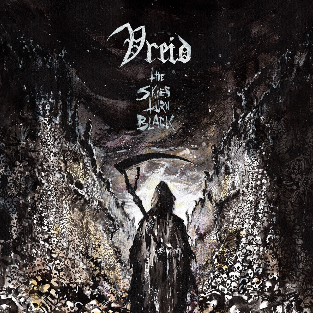 Vreid — The Skies Turn Black, CD album cover