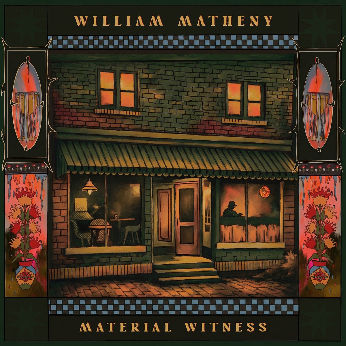 William Matheny — Material Witness, vinyl LP album cover