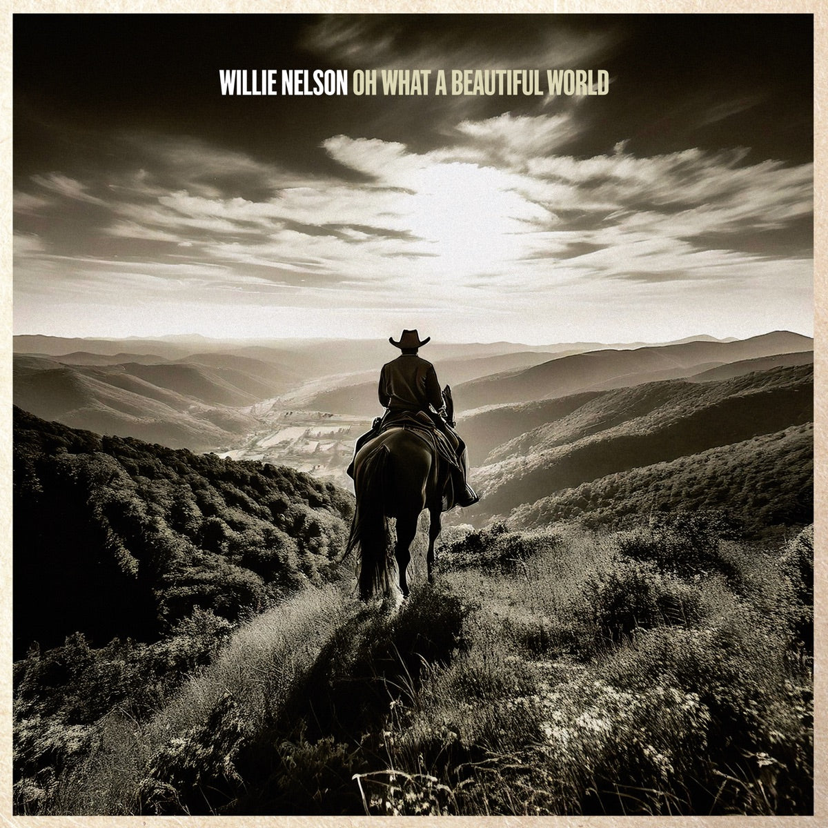 Willie Nelson — Oh What A Beautiful World, vinyl LP album cover